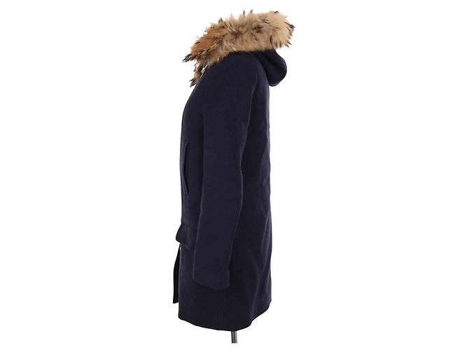Cappotto in lana blu Sandro - vista 3