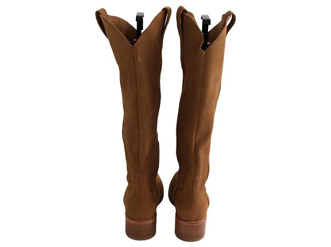 Botas Ba&Sh de ante color camel Camello - vista 2