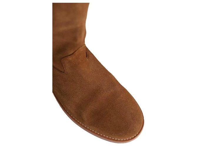 Botas Ba&Sh de ante color camel Camello - vista 4