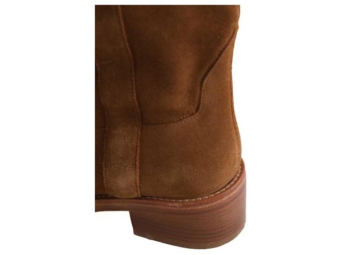 Botas Ba&Sh de ante color camel Camello - vista 5