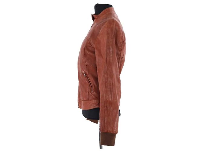 Dolce & Gabbana Lederjacke braun - Ansicht 3