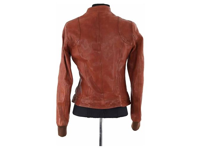 Dolce & Gabbana Lederjacke braun - Ansicht 4