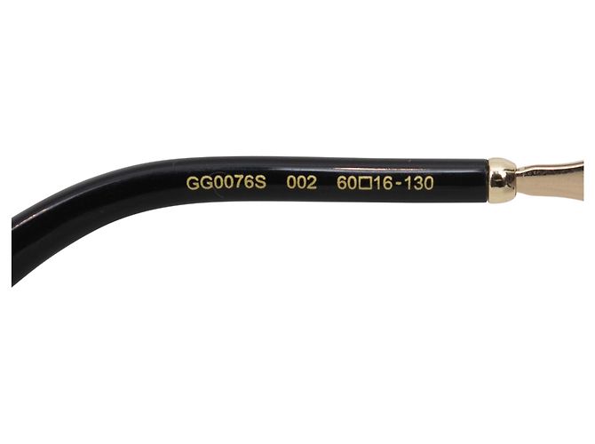 Gafas de sol oversized Gucci negras Negro - vista 3
