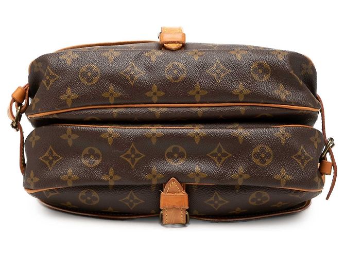 Borsa a tracolla Louis Vuitton Monogram Saumur 30 Marrone - vista 3