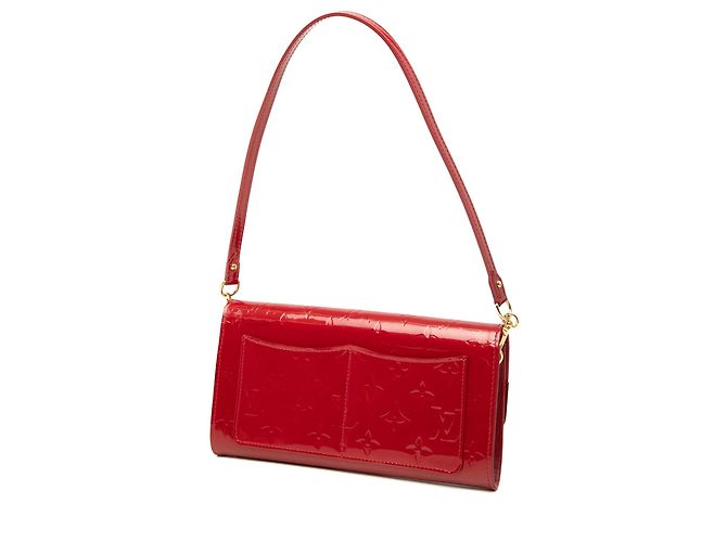 Borsa a tracolla Louis Vuitton Monogram Vernis Rossmore MM rossa Rosso - vista 2