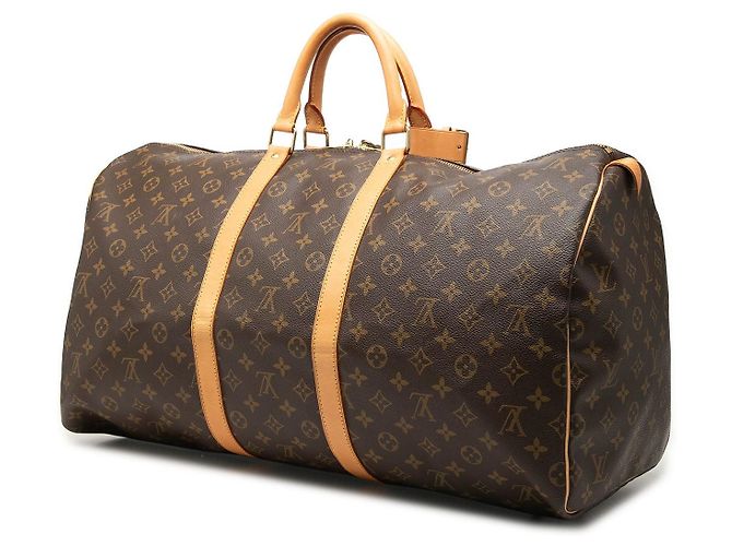 Borsa da viaggio Louis Vuitton Monogram Keepall 55 Marrone - vista 2