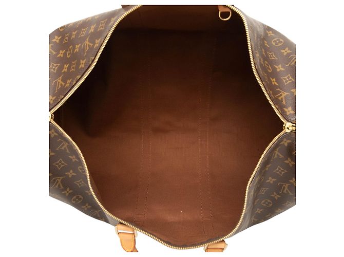 Borsa da viaggio Louis Vuitton Monogram Keepall 55 Marrone - vista 4