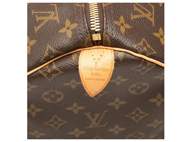 Borsa da viaggio Louis Vuitton Monogram Keepall 55 Marrone - vista 5
