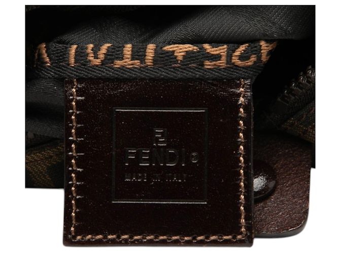 Borsa Fendi Zucca Canvas marrone - vista 5