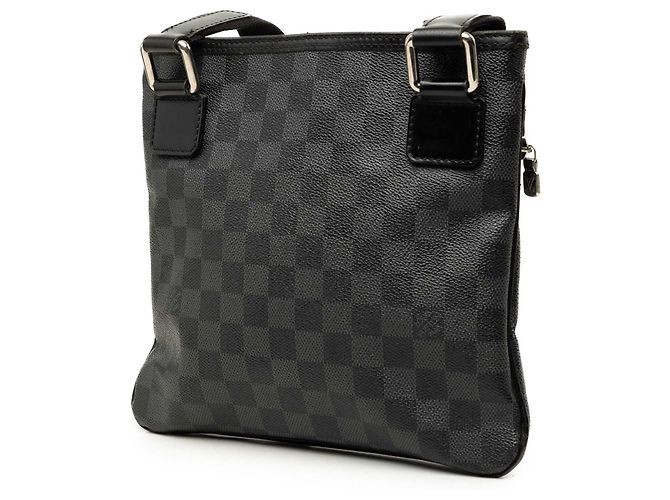 Borsa a tracolla Louis Vuitton Damier Graphite Thomas Nera Nero - vista 2