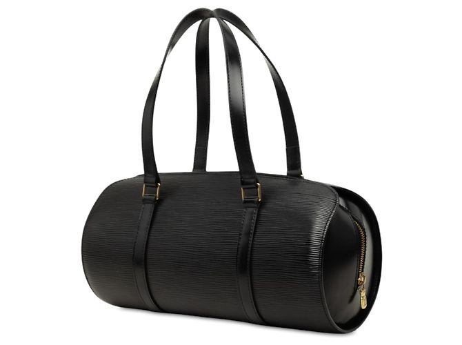 Borsa Louis Vuitton Epi Soufflot Nera Nero - vista 2