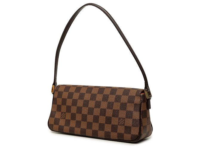 Sac à épaule Louis Vuitton Recoleta en Damier Ebene marron - vue 2