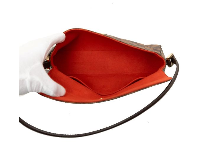 Sac à épaule Louis Vuitton Recoleta en Damier Ebene marron - vue 4