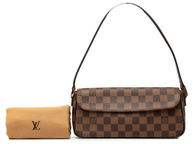 Sac à épaule Louis Vuitton Recoleta en Damier Ebene marron - vue 7