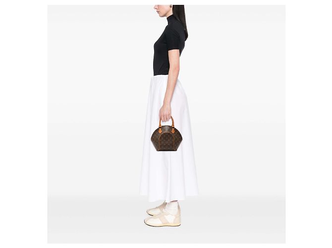 Borsa a mano Louis Vuitton Monogram Ellipse PM Marrone - vista 6