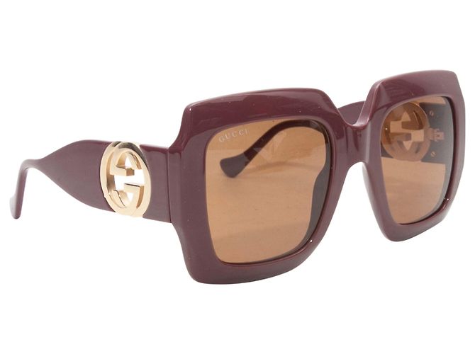 Gucci Plum Oversized Square Sonnenbrille Lila - Ansicht 2