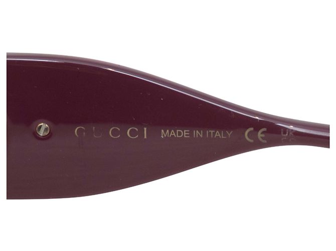 Gucci Plum Oversized Square Sonnenbrille Lila - Ansicht 4