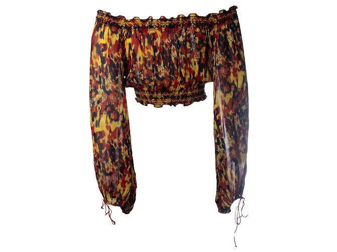 Jean Paul Gaultier, crop top estampado Multicolor - vista 3