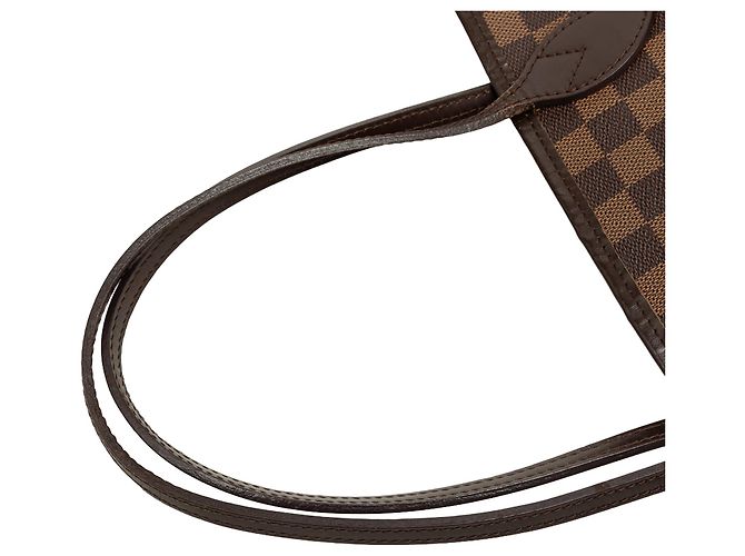 Borsa Tote Louis Vuitton Damier Ebene Neverfull MM Marrone - vista 6