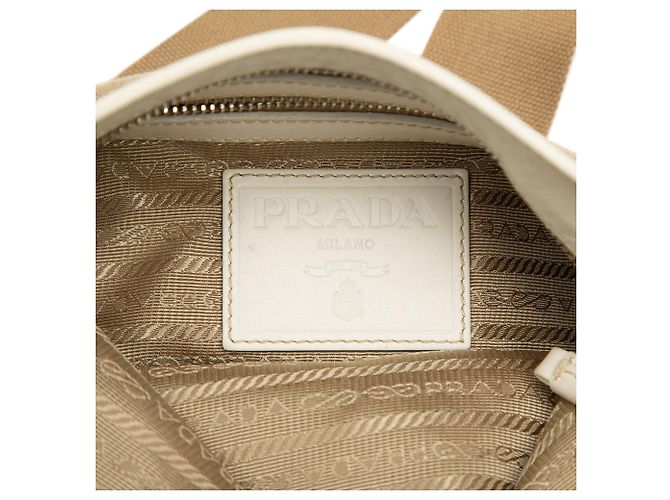 Prada Canvas Canapa Logo Crossbody beige - Ansicht 5