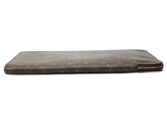 Mala de Negócios Portfolio Louis Vuitton Monogram Poche Documents Castanha - vista 3