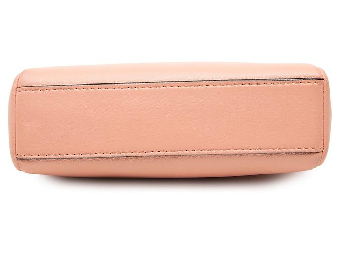 Borsa Fendi Micro Peekaboo in pelle rosa - vista 3