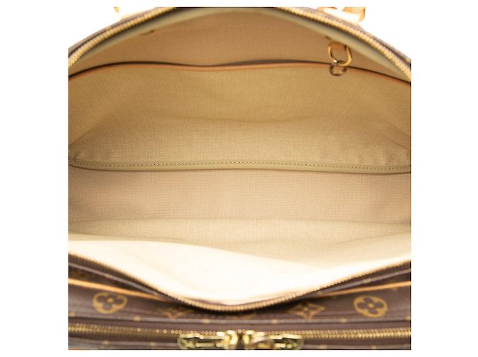 Bolso de viaje Louis Vuitton Monogram Alize 24 Heures Marrón Castaño - vista 3