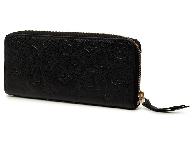 Portafoglio lungo Louis Vuitton Monogram Empreinte Clemence Nero - vista 2