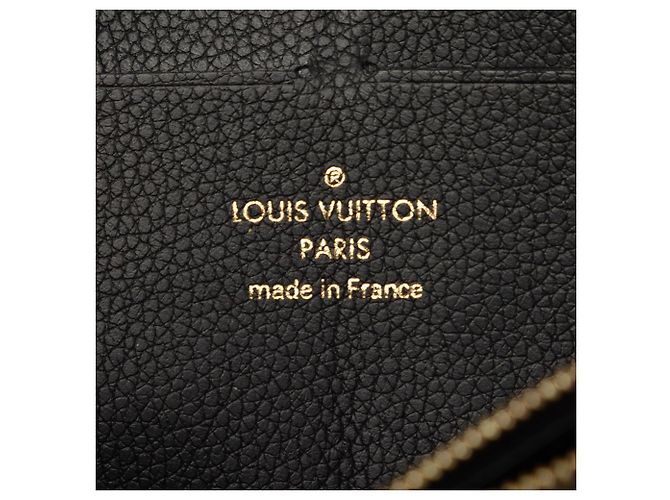 Portafoglio lungo Louis Vuitton Monogram Empreinte Clemence Nero - vista 5