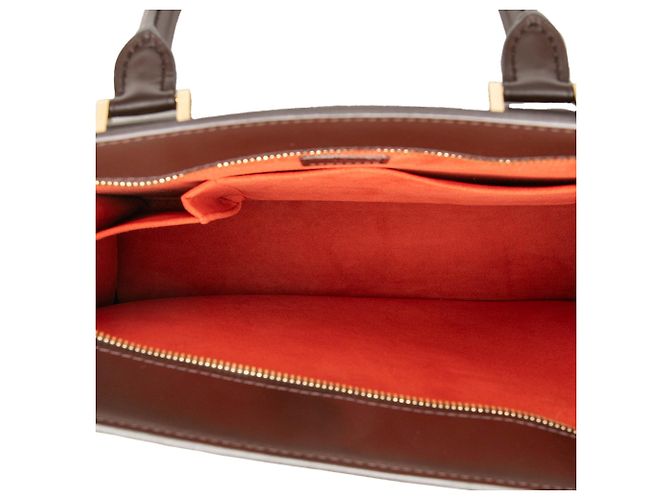 Borsa Tote Louis Vuitton Damier Ebene Venice Sac Plat GM Marrone - vista 4