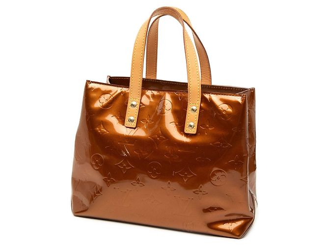 Borsa a mano Louis Vuitton Monogram Vernis Reade PM Marrone - vista 2