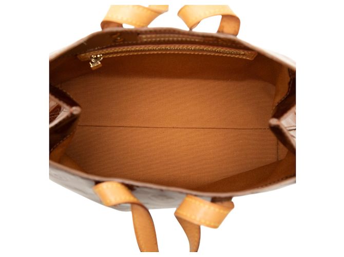 Borsa a mano Louis Vuitton Monogram Vernis Reade PM Marrone - vista 4