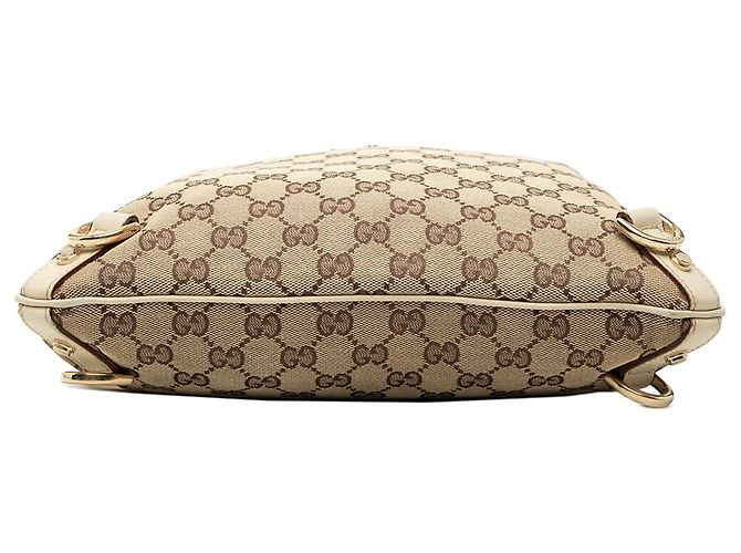 Borsa a tracolla Gucci GG Canvas Abbey D Ring bianca Bianco - vista 3