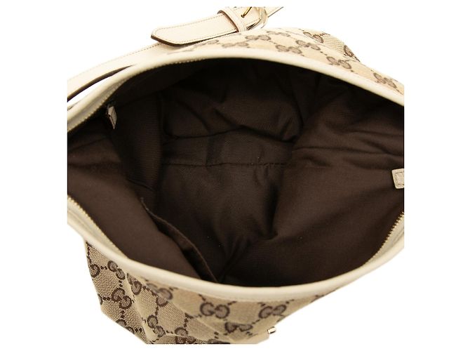Borsa a tracolla Gucci GG Canvas Abbey D Ring bianca Bianco - vista 4