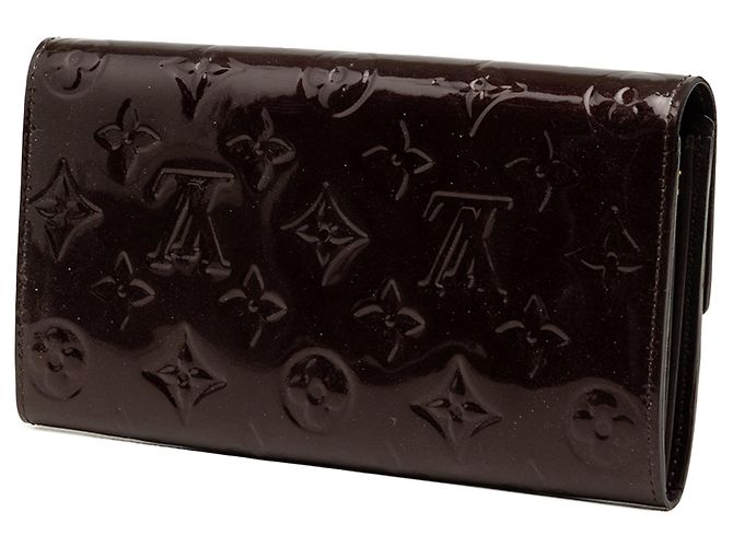 Cartera larga Louis Vuitton Monogram Vernis Sarah Purple Púrpura - vista 2