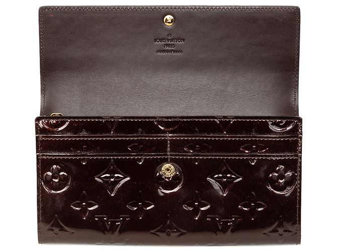 Cartera larga Louis Vuitton Monogram Vernis Sarah Purple Púrpura - vista 4