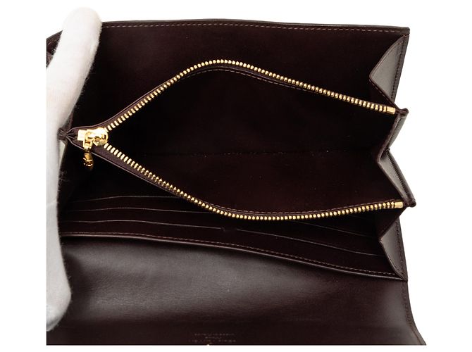 Cartera larga Louis Vuitton Monogram Vernis Sarah Purple Púrpura - vista 5