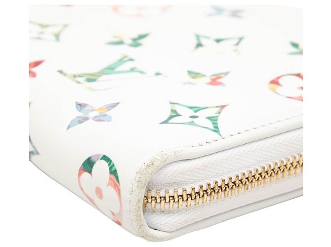 Cartera larga Louis Vuitton Monogram Garden Zippy Blanca Blanco - vista 7