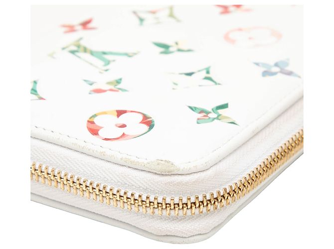 Cartera larga Louis Vuitton Monogram Garden Zippy Blanca Blanco - vista 8