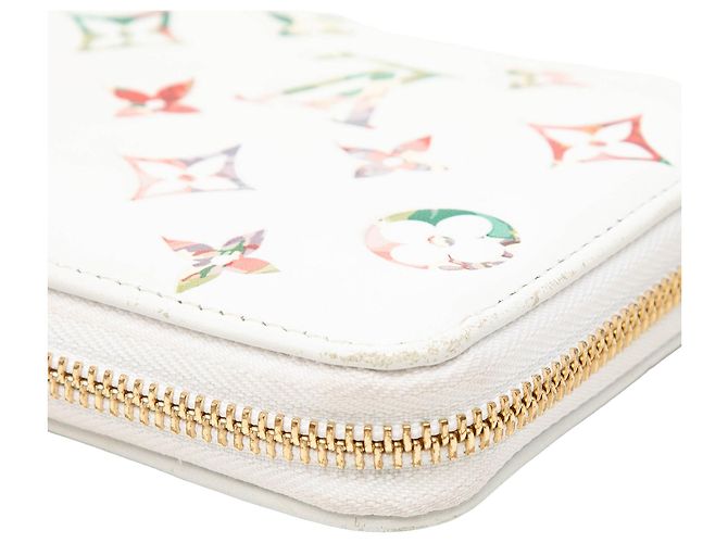 Cartera larga Louis Vuitton Monogram Garden Zippy Blanca Blanco - vista 9