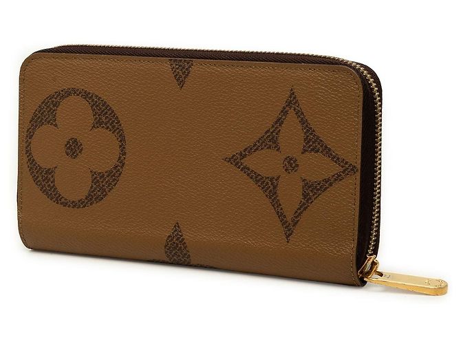 Cartera larga Zippy Louis Vuitton Monogram Giant Reverse marrón Castaño - vista 2