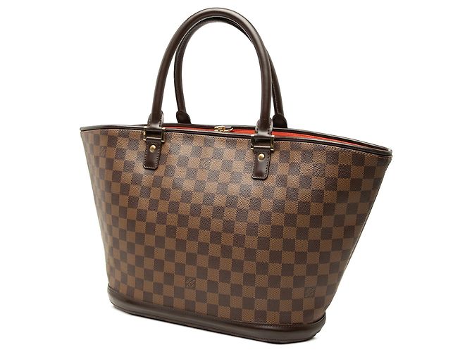 Borsa Tote Louis Vuitton Damier Ebene Manosque GM marrone - vista 2