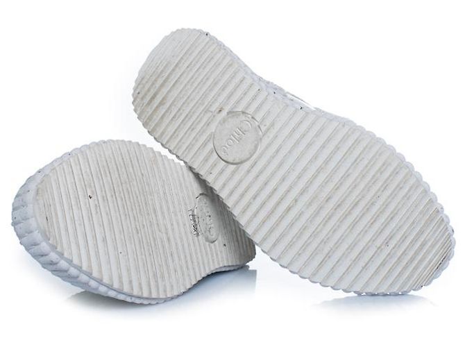 Chloé Chloe, sneakers platform nama in pelle con cuciture Bianco - vista 7