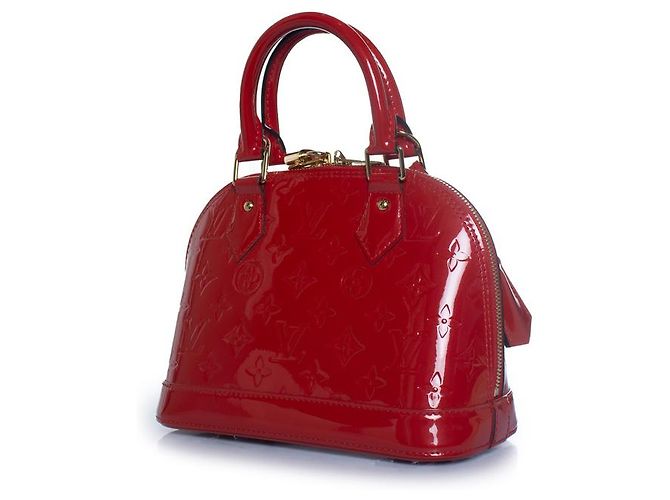 Louis Vuitton, Monogram vernis alma BB in cerise Rosso - vista 2