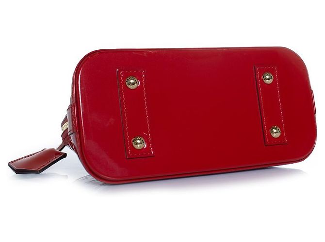 Louis Vuitton, Monogram vernis alma BB in cerise Rosso - vista 5