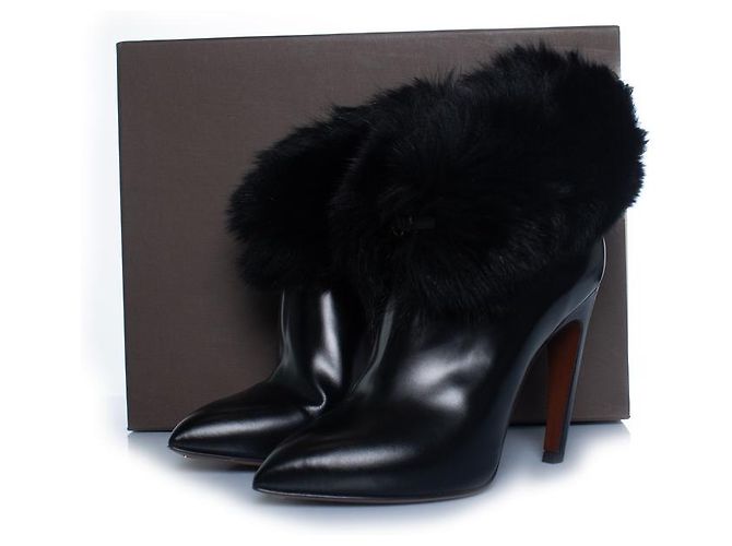 Louis Vuitton, stivaletti in pelle nera lucida Nero - vista 8