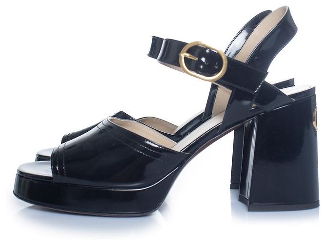 Valentino Garavani, sandali con platform Fawcette 100 Nero - vista 2