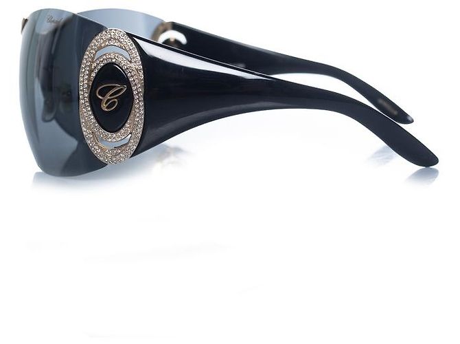 Chopard, SCH 748S Crystal shield sunglasses Black - view 3