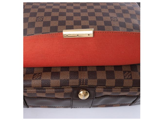Borsa a tracolla Louis Vuitton Damier Bastille in Brown Rosso - vista 11