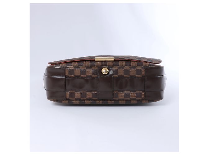 Borsa a tracolla Louis Vuitton Damier Bastille in Brown Rosso - vista 8